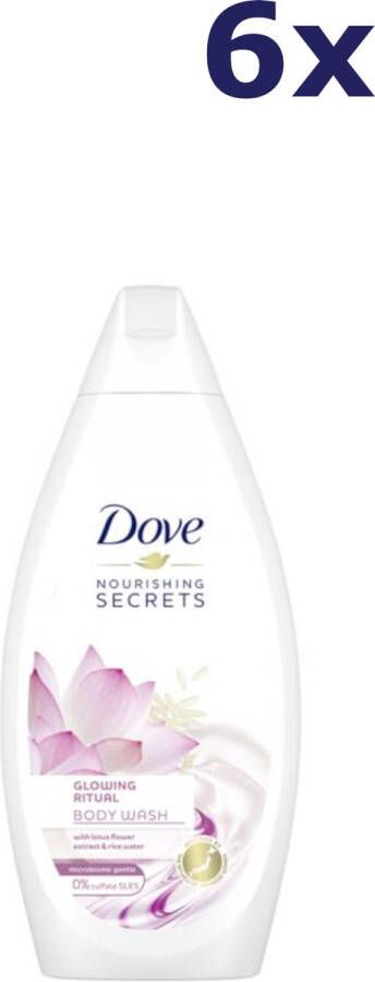 Dove 6x Douchegel Glowing Ritual Lotusbloem 250 ml