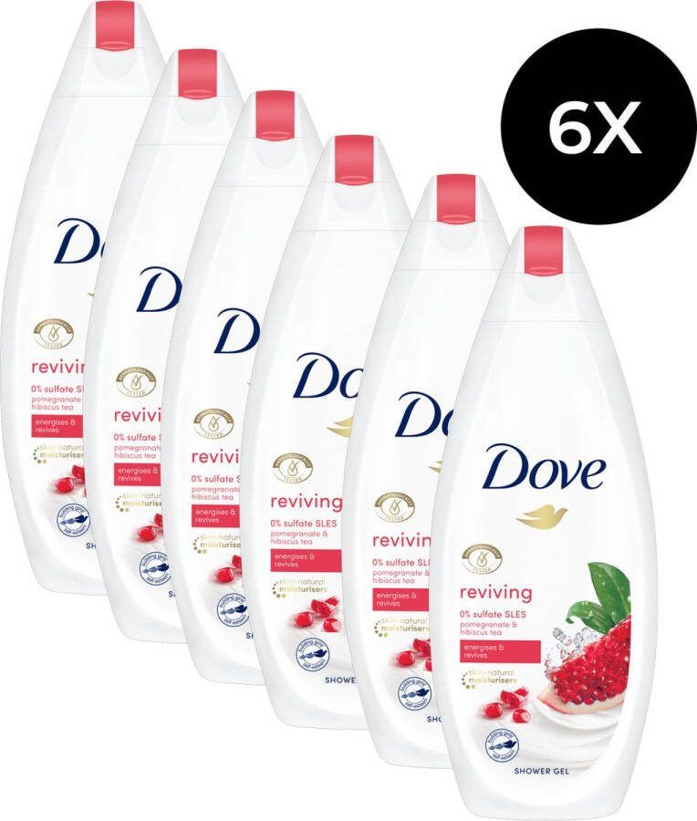 Dove 6x Douchegel Go Fresh Revive Granaatappel 250ml