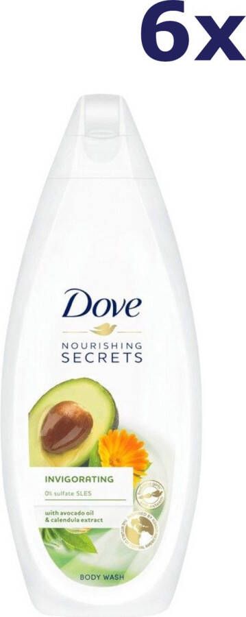 Dove Douchegel – Invigorating Ritual Avocado 6 x 250 ml