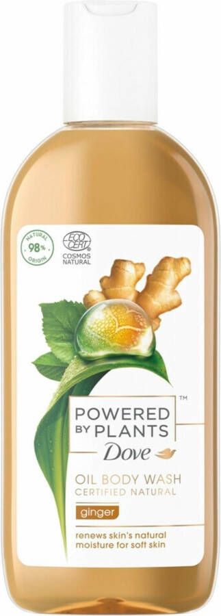 Dove 6x Douchegel Powered By Plants Oil Body Wash Ginger 250 ml