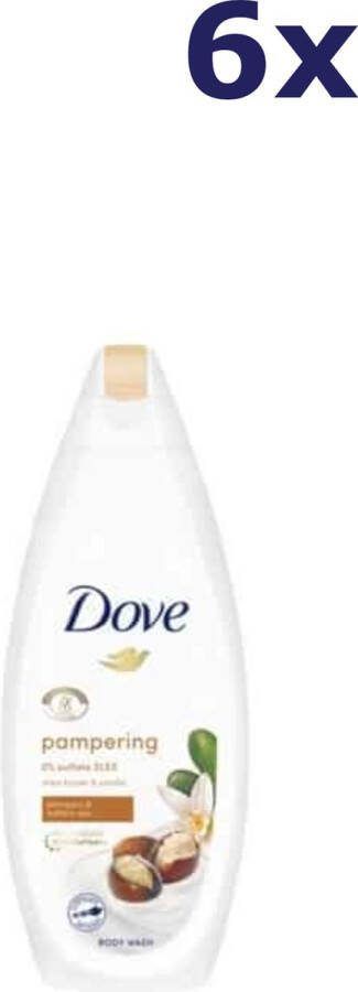 Dove 6x Douchegel Purely Pampering Shea Butter & vanilla 225ml