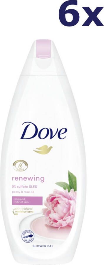 Dove Douchegel Sweet Cream & Peony Voordeelverpakking 6 x 250 ml