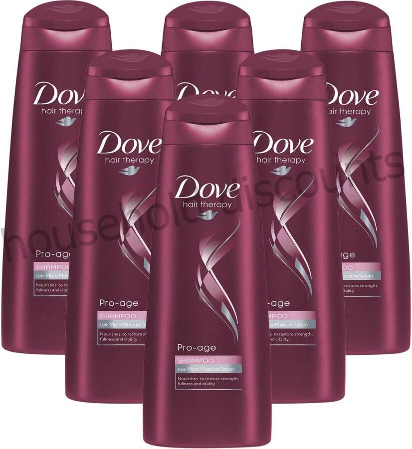 Dove 6x Pro-Age Shampoo 6 x 250 ml Voordeelverpakking