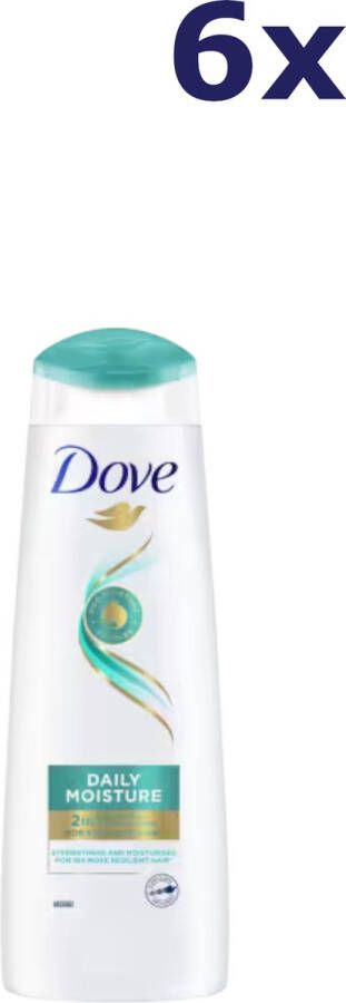 Dove Shampoo Nutritive Solutions Daily Moisture 2 in 1 Voordeelverpakking 6 x 250 ml