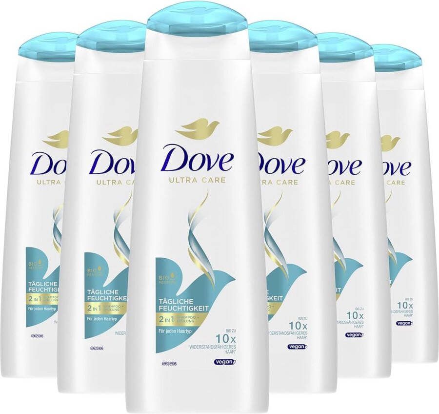 Dove Shampoo Dagelijkse verzorging 6x250ml voordeelverpakking