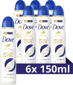 Axe Dove Advanced Care Anti-transpirant Deodorant -Spray Original 6 x 150 ml Voordeelverpakking