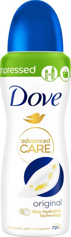 Dove Antitranspirant Deospray Advanced Care Original Compressed 100 ml