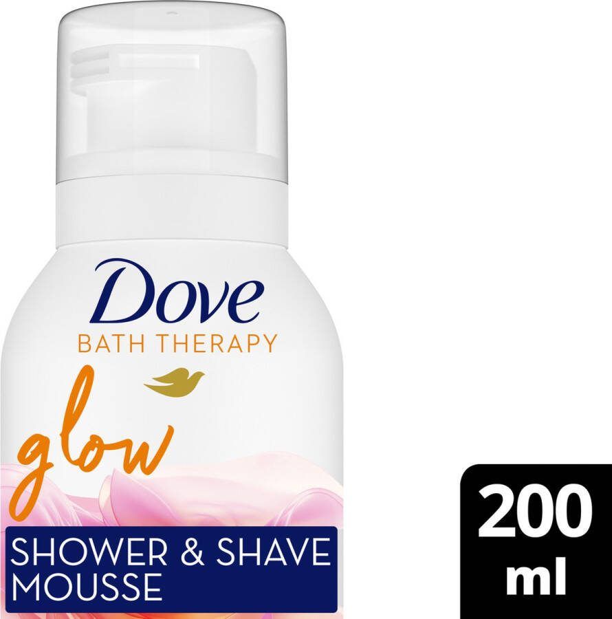 Dove Bath Therapy Douche- & Scheerschuim Glow met niacinamide 200 ml