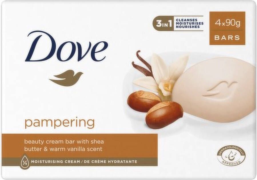 Dove Beauty Cream Bar 4 x 90 g Pampering