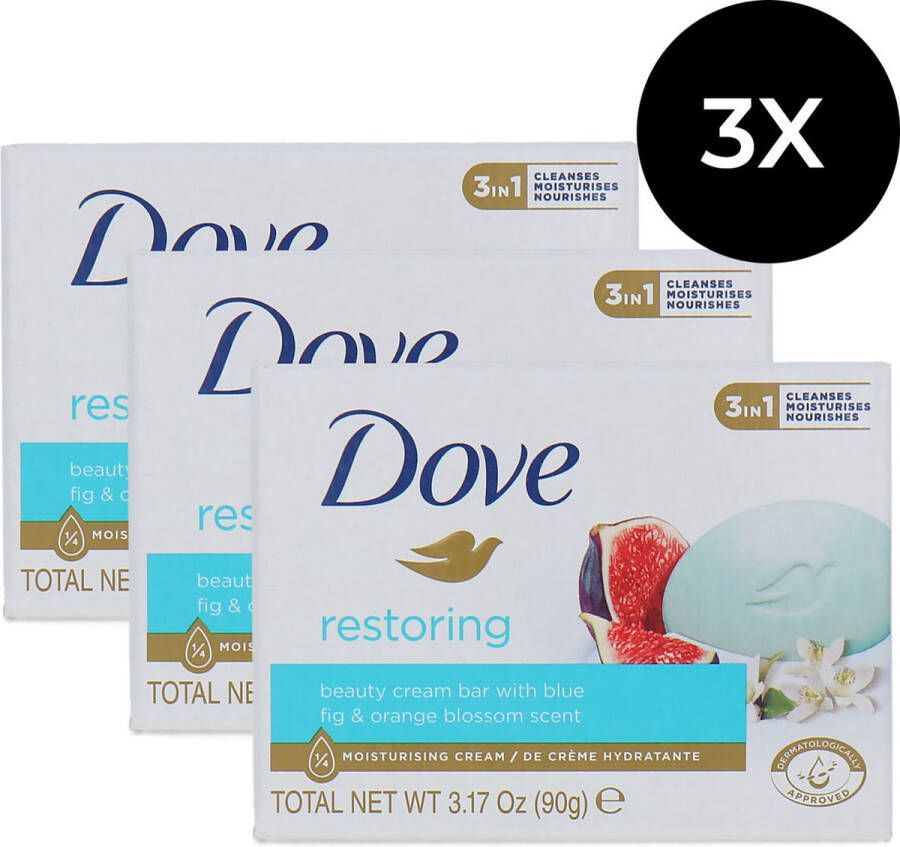 Dove Beauty Cream Bar Restoring 90 gram (set van 3)