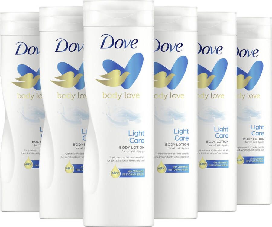 Dove Body Love Bodylotion Light Care met Ceramide Restoring Serum 400 ml