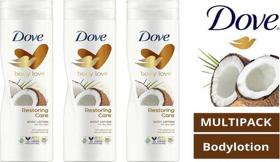 Dove Body Lotion Restoring 3 x 400 ml