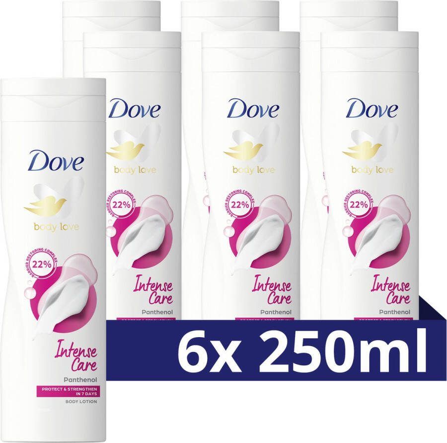 Dove Body Love Bodylotion Intense Care met Ceramide Restoring Serum 6 x 250 ml