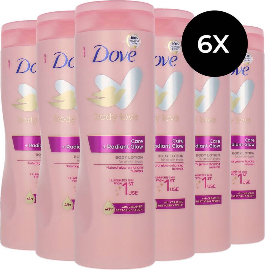 Dove Body Love Care + Radiant Glow Body Lotion 6 x 400 ml