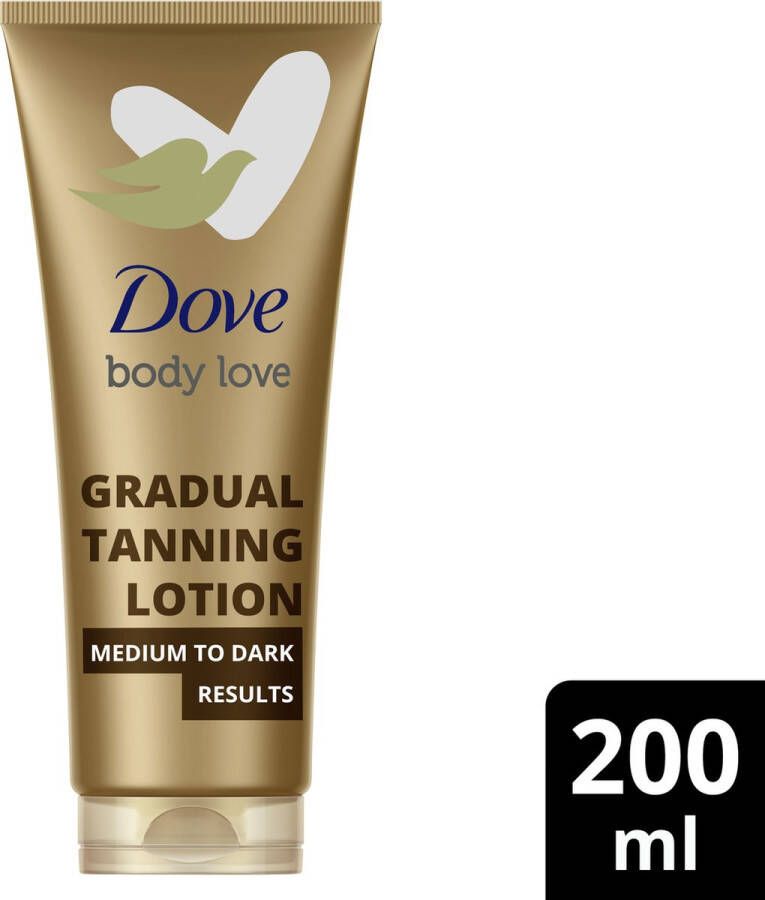 Dove Body Love Zelfbruinende Bodylotion Summer Revived Medium-Dark lotion verrijkt met aloë vera-extract en glycerine 200 ml