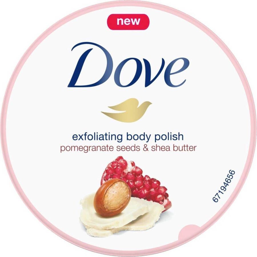 Dove Body Scrub bodycreme bodybutter shea butter hydraterend huidverzorging