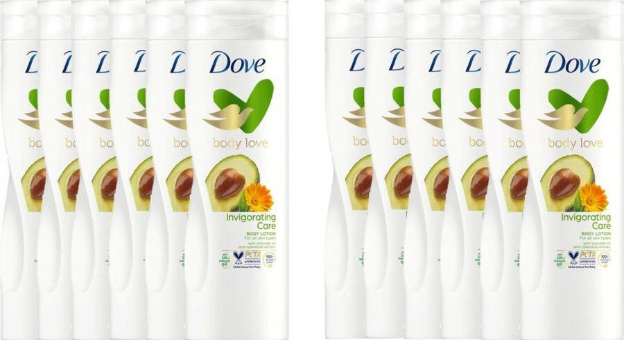 400 ml Dove Bodylotion  Invigorating Ritual met Avocado Voordeelverpakking 12 stuks