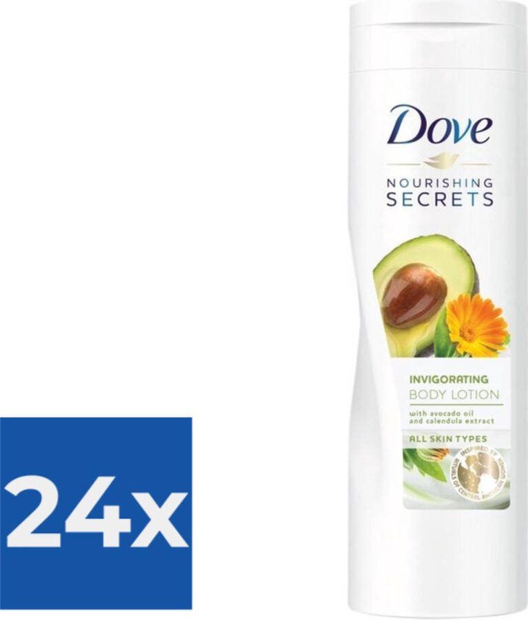 400 ml Dove Bodylotion  Invigorating Ritual met Avocado Voordeelverpakking 24 stuks