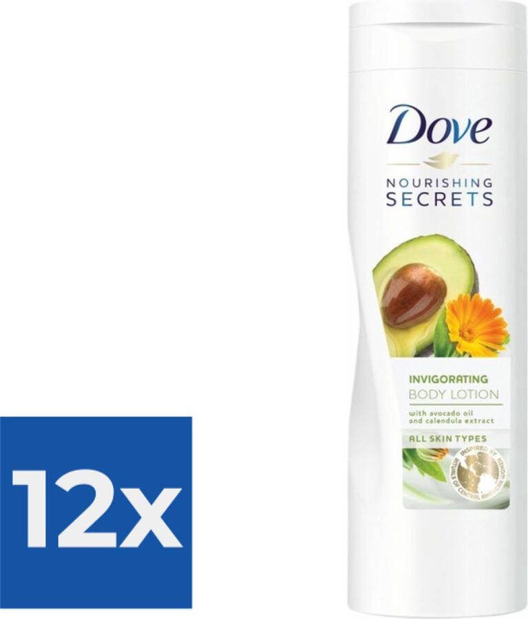Dove Bodylotion Nourishing Secrets Invigorating Avocado 250 ml Voordeelverpakking 12 stuks