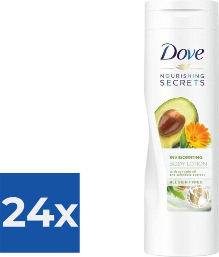 Dove Bodylotion Nourishing Secrets Invigorating Avocado 250 ml Voordeelverpakking 24 stuks