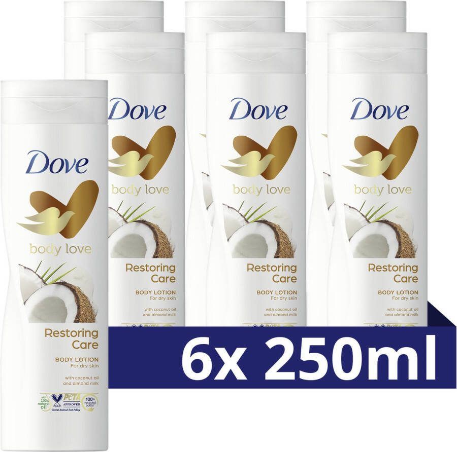 Dove Nourishing Secrets Restoring Ritual Bodylotion 250 ml (6 stuks)