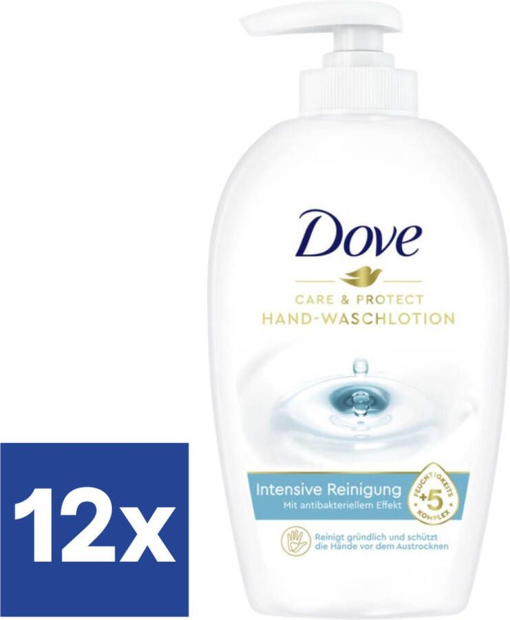 Dove Care & Protect Vloeibare Handzeep (Voordeelverpakking) 12 x 250 ml
