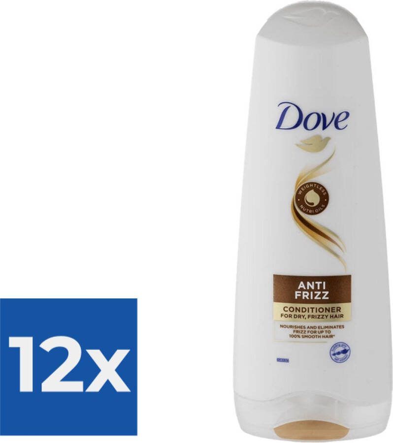 Dove Conditioner Anti Frizz 200 ml Voordeelverpakking 12 stuks