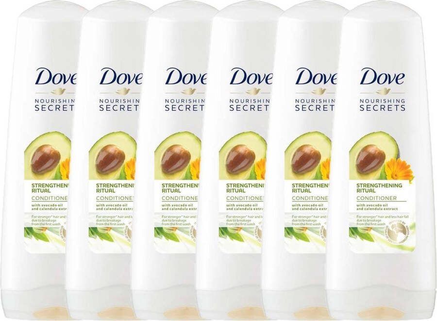 Dove Conditioner Strenghthening Ritual Avocado 6 x 200 ml Voordeelverpakking