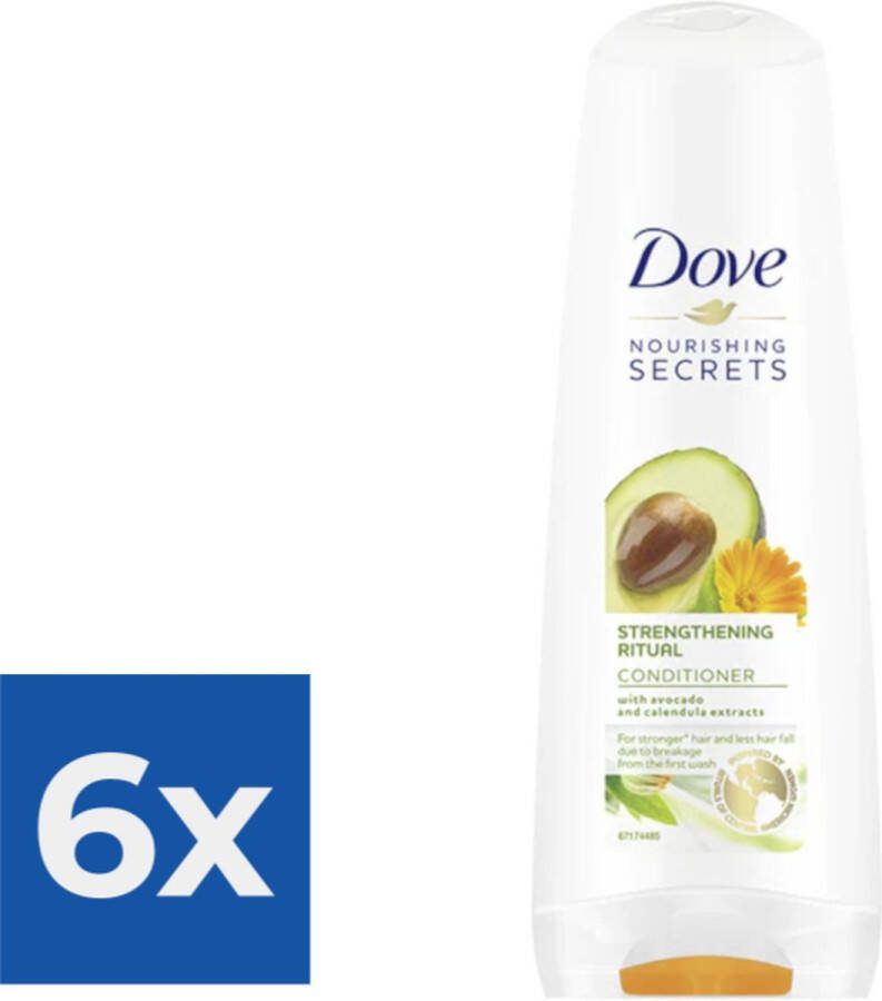 Dove Conditioner Strengthening Ritual Avocado 200ml Voordeelverpakking 6 stuks