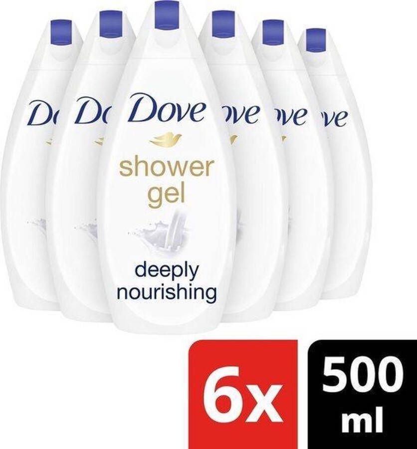 Dove Deeply Nourishing 6x 500 ml Douchegel Voordeelverpakking