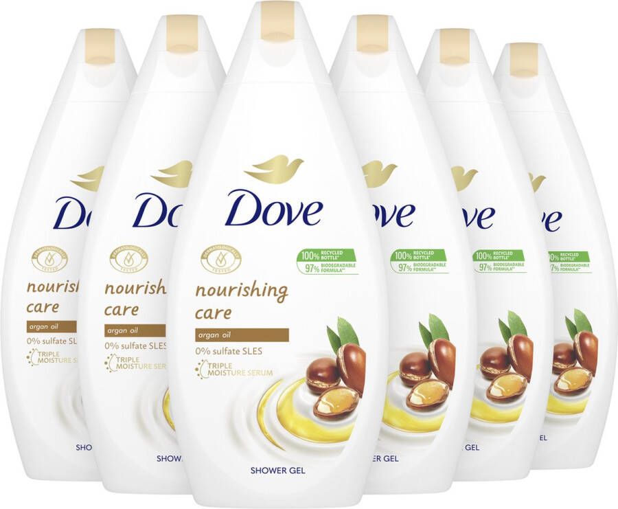 Dove Deeply Nourishing Douchecrème Set 3 x Douchecrème & 1 x Shower Mousse Set