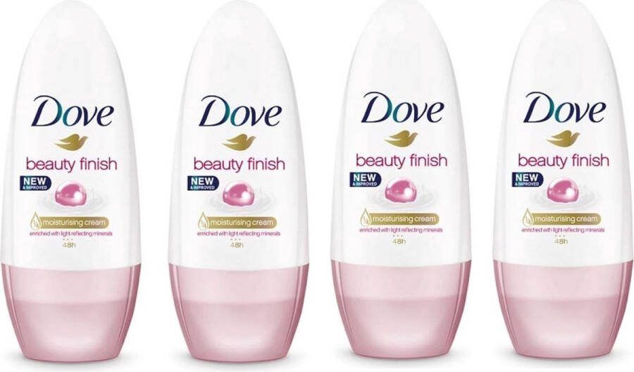 Dove Deo Roller Beauty Finish 4 x 50 ml