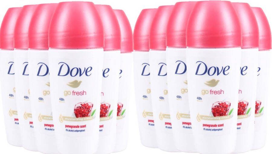 Dove Deo Roller Go Fresh Granaatappel Voordeelverpakking 12 x 50 ml