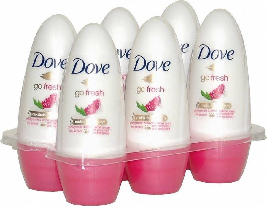 Dove Deo Roller Go Fresh Granaatappel Voordeelverpakking 6 Stuks