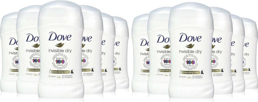 Dove Deo Stick Invisible Dry Voordeelverpakking 12 x 40 ml
