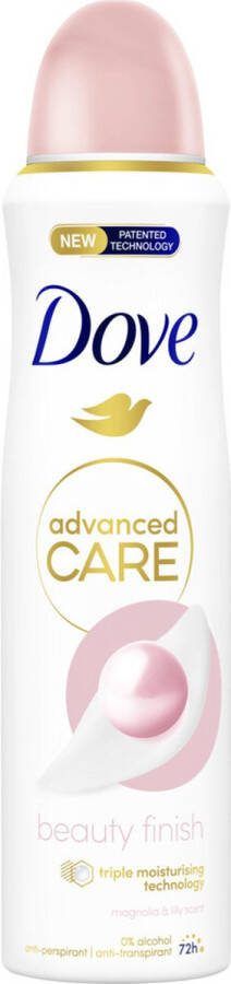 Dove Deodorant Spray Beauty Finish 150 ml