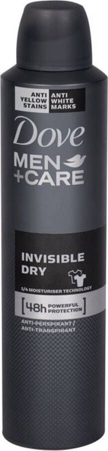 Dove Men + Care 48h Anti-Perspirant spray'u Invisible Dry 250ML
