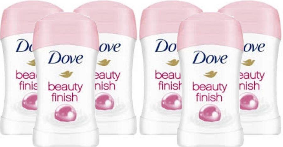 Dove Deodorant Stick Beauty Finish 6 x 40 Gram