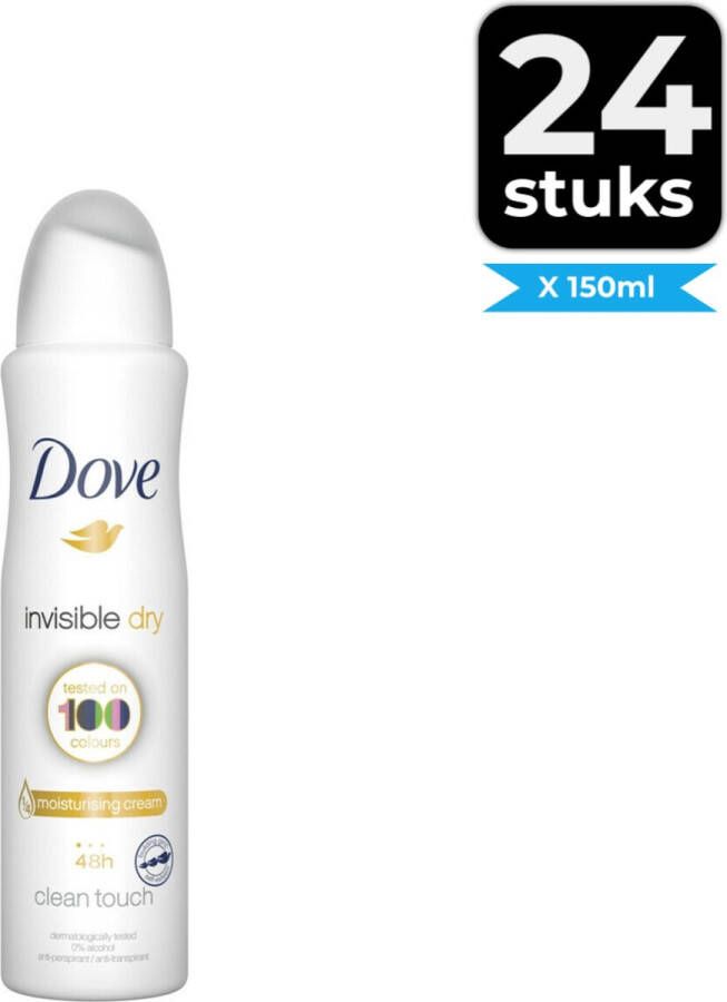 Dove Deospray Invisible Dry Voordeelverpakking 24 stuks