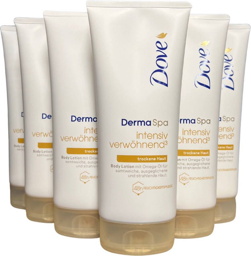 Dove Derma Spa Body Lotion Intensive Tube 6 x 200 ml Voordeelverpakking