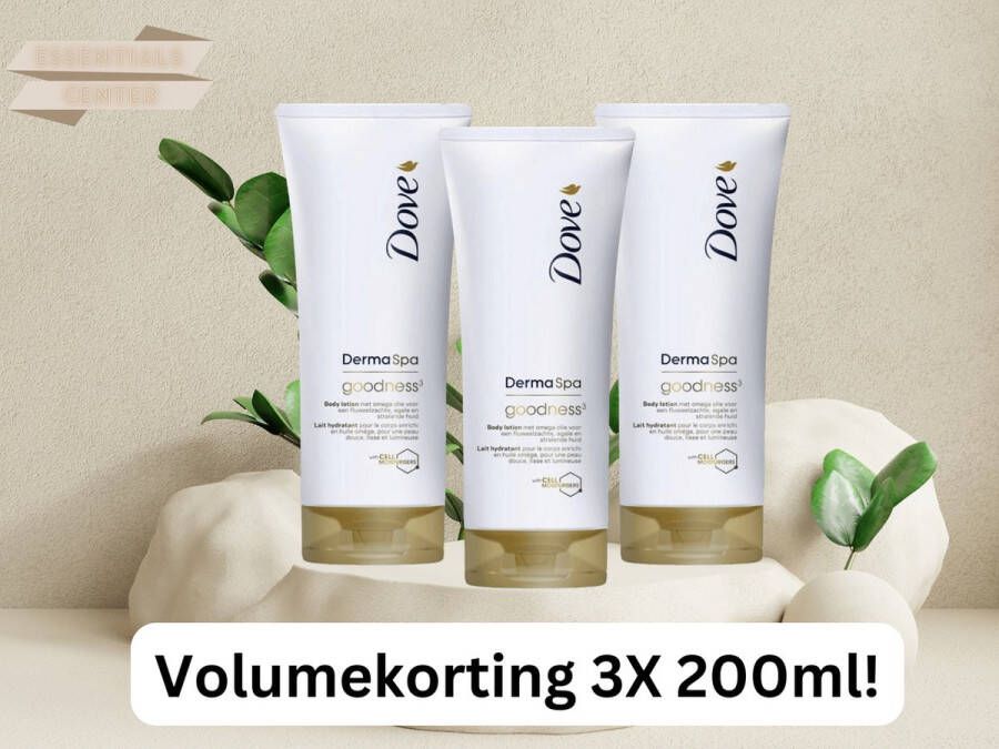 Dove DermaSpa Goodness3 Bodymilk 3x200 ml Voordeelverpakking