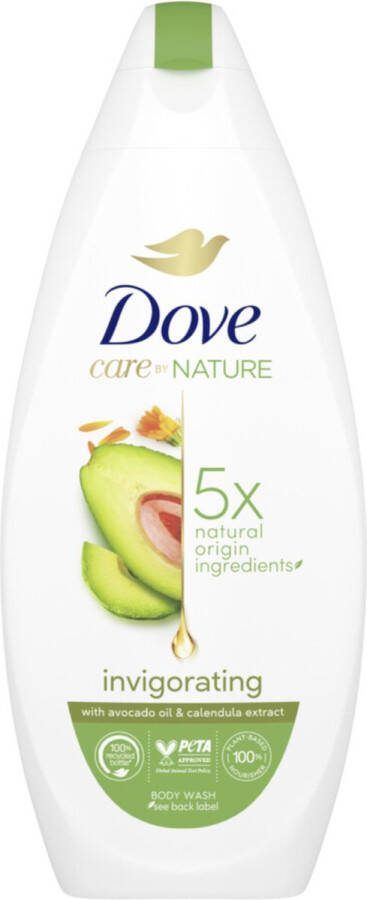 Dove Douchegel Care By Nature Invigorating Avocado 225 ml