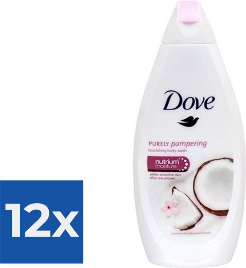 Dove Douchegel Coconut & Jasmine 500 ml Voordeelverpakking 12 stuks