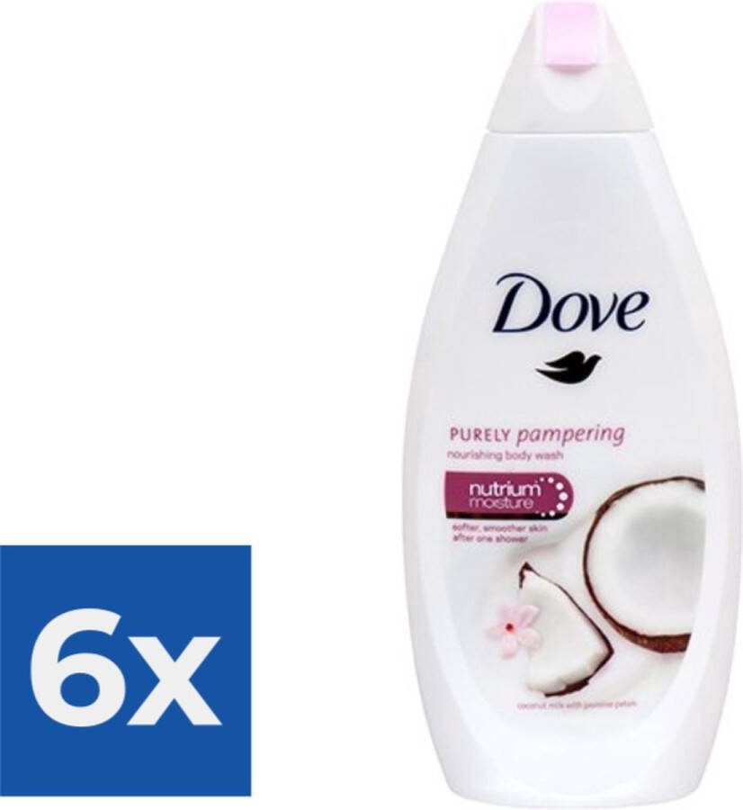 Dove Douchegel Coconut & Jasmine 500 ml Voordeelverpakking 6 stuks