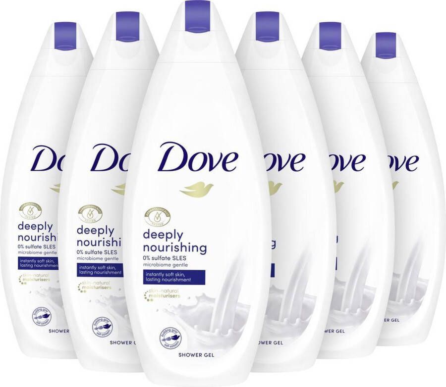 Dove Deeply Nourishing Douchecreme Douchegel 6x 225ml Voordeelverpakking