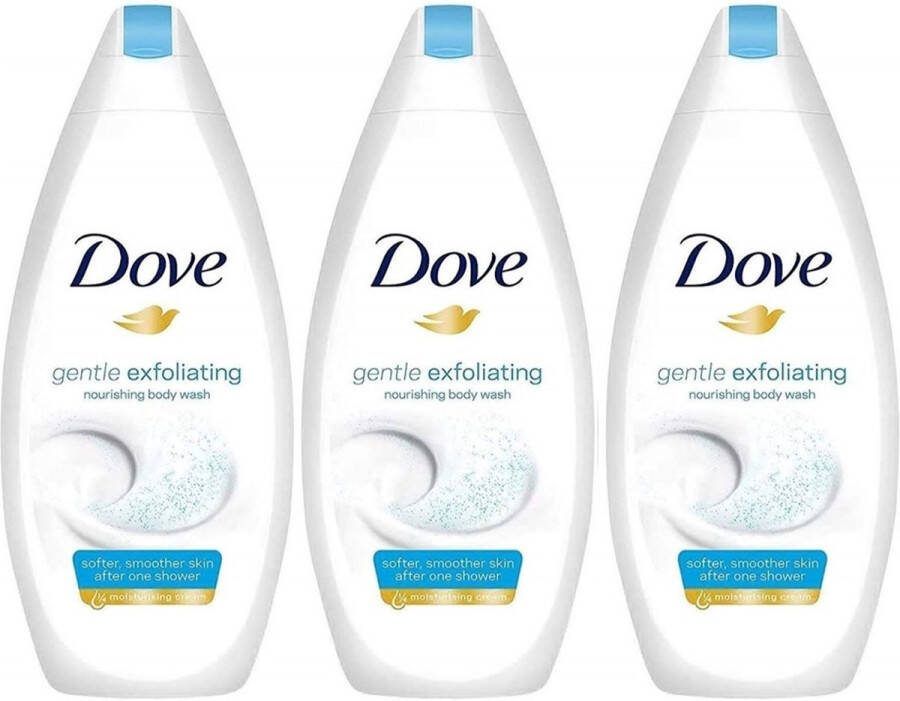 Dove douchegel 500ml gentle scrub ( 3 pack )