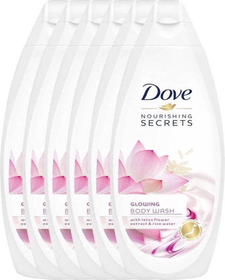 Dove Douchegel Glowing Voordeelverpakking 6 x 500 ml