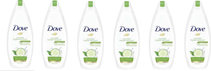 Dove Go Fresh Komkommer & Groene Thee Douchegel Xl 6x 500ml Voordeelverpakking C