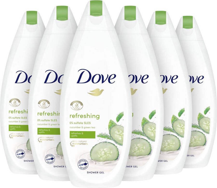 Dove Douchegel Go Fresh Refreshing 6 x 250 ml Voordeelverpakking