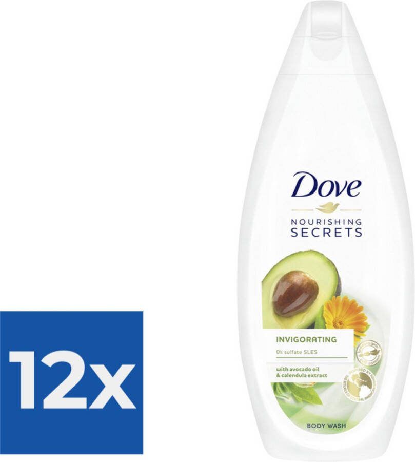 Dove Douchegel Invigorating Ritual Avocado 225ml Voordeelverpakking 12 stuks